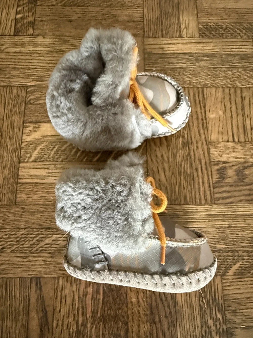 UGG Baby Camo Boots with Faux-Fur